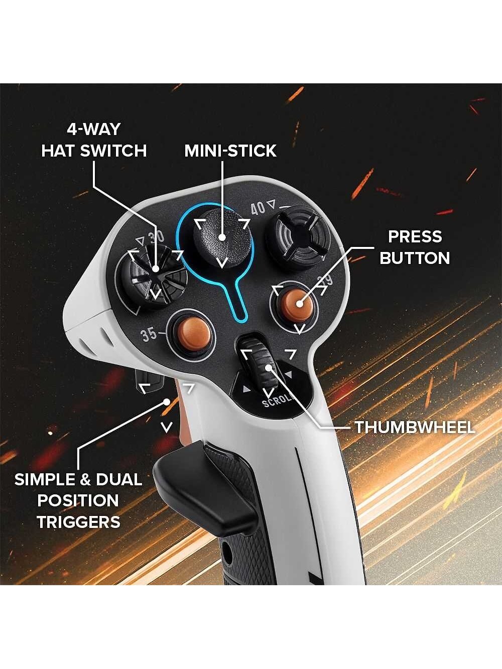 Thrustmaster SOL-R 2 Hosas WW | White/Black 2 Thrustmaster SOL-R 2 Hosas WW | White/Black 2