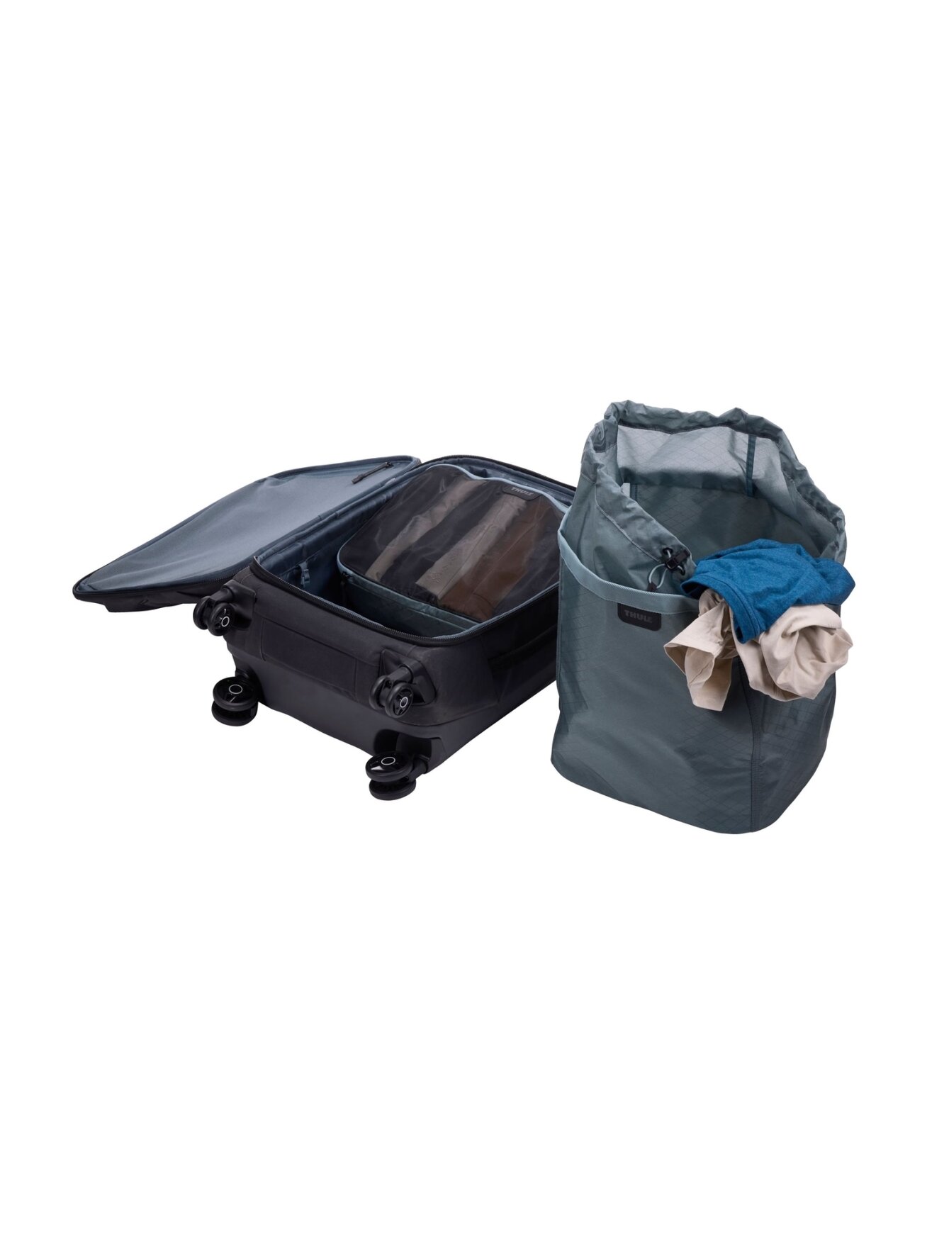 Thule | Packable Laundry Bag | Laundry Bag | Pond Gray 7