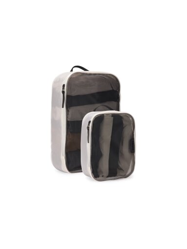 Thule | Packing Cube Set, 1x Medium, 1x Small | Packing Cube | White Thule | Packing Cube Set, 1x Medium, 1x Small | Packing Cube | White