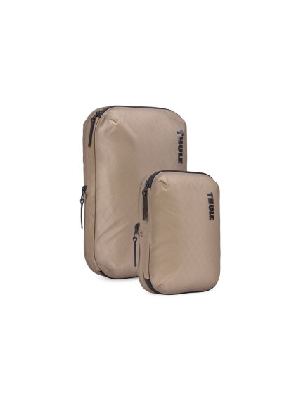 Thule | Compression Cube Set, Small/Medium | Packing Cube | Gentle Beige 2 Thule | Compression Cube Set, Small/Medium | Packing Cube | Gentle Beige 2