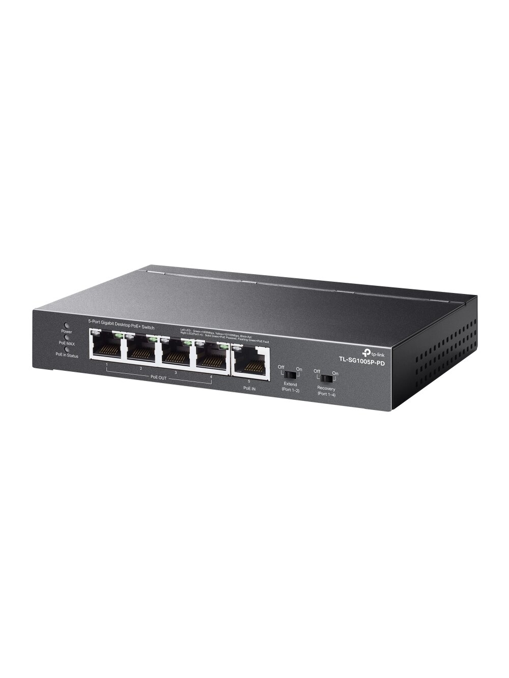 TP-LINK | 5-Port Gigabit Desktop Switch with 4-Port PoE | TL-SG1005P-PD | Unmanaged | Desktop/Wall mountable 2 TP-LINK | 5-Port Gigabit Desktop Switch with 4-Port PoE | TL-SG1005P-PD | Unmanaged | Desktop/Wall mountable 2