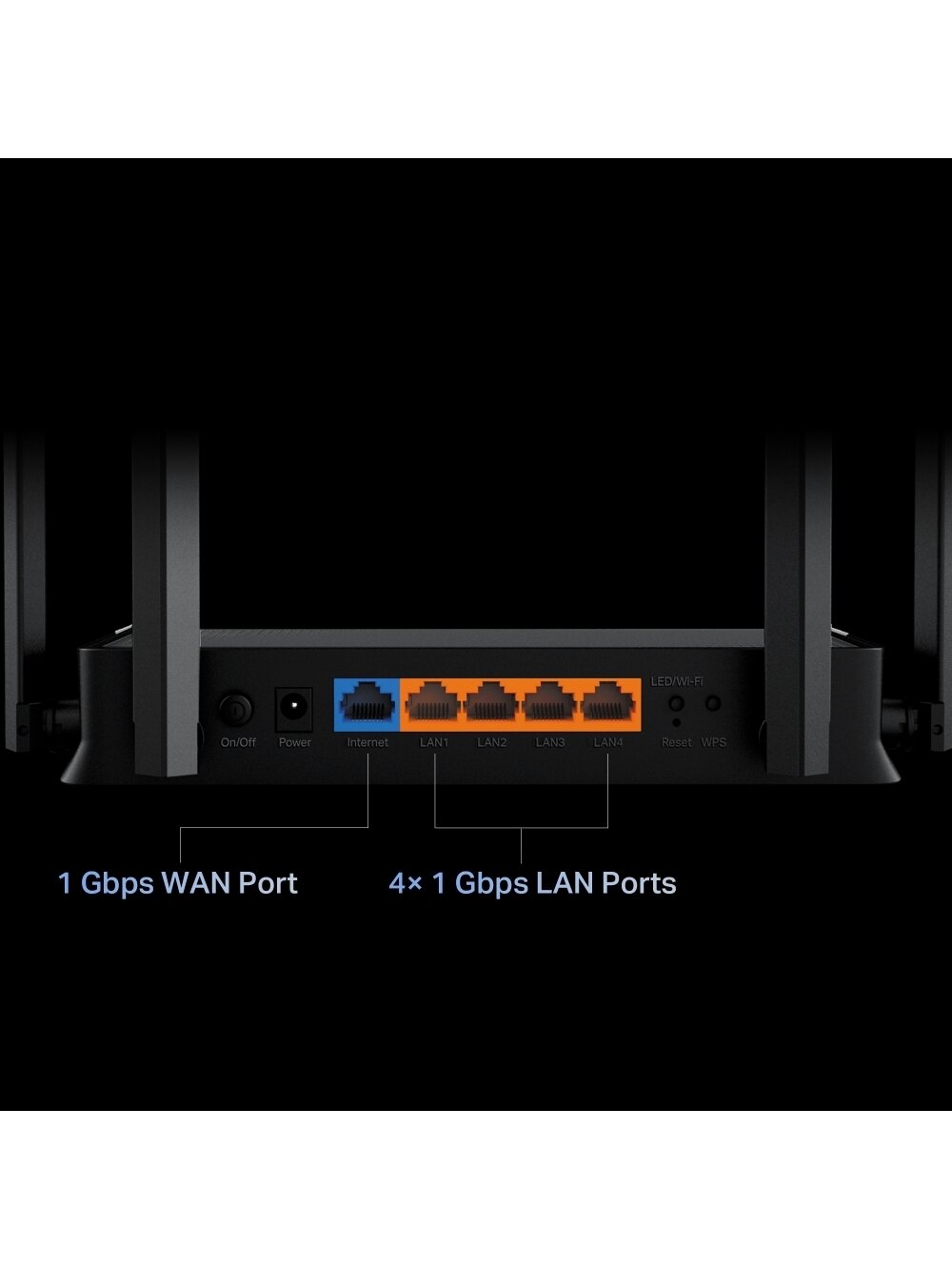 TP-LINK Archer BE220 | BE3600 Dual-Band Wi-Fi 7 Router | 802.11be | Ethernet LAN (RJ-45) ports 4 | 10/100/1000 Mbit/s | Mesh Support No | MU-MiMO No | Antenna type External | No mobile broadband 5