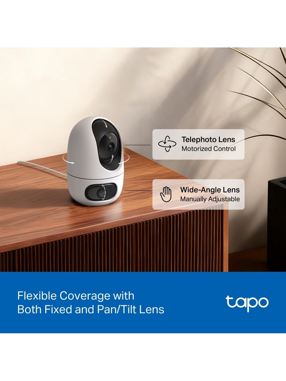 TP-LINK Tapo C245D | Dual Lens Pan/Tilt Security Camera | Dome | 3 MP | 3.1mm/F1.6 | MicroSD Card up to 512 GB 5 TP-LINK Tapo C245D | Dual Lens Pan/Tilt Security Camera | Dome | 3 MP | 3.1mm/F1.6 | MicroSD Card up to 512 GB 5