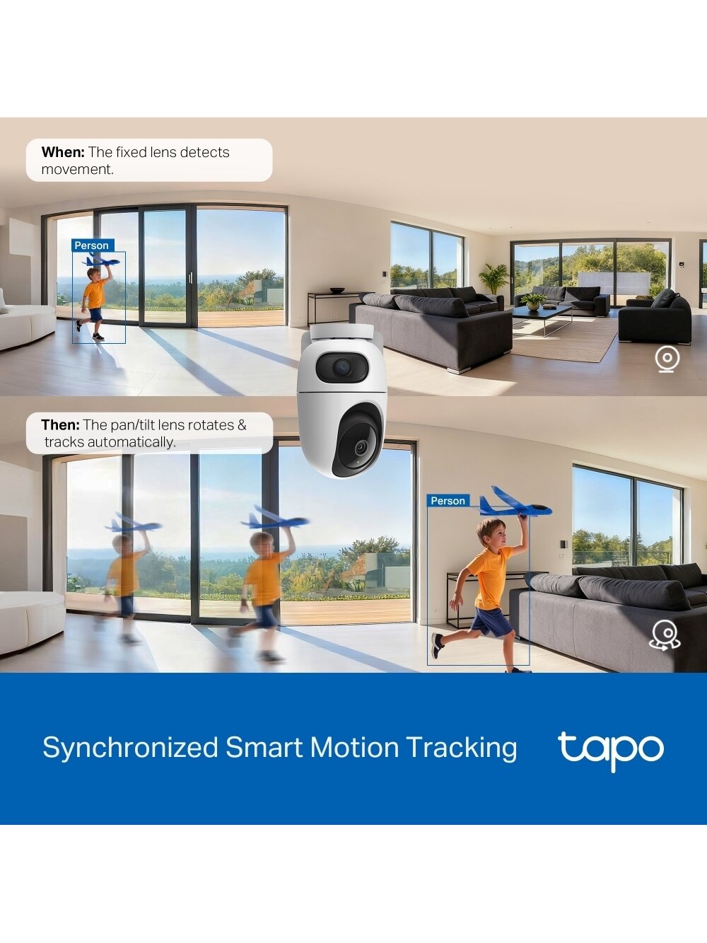 TP-LINK Tapo C245D | Dual Lens Pan/Tilt Security Camera | Dome | 3 MP | 3.1mm/F1.6 | MicroSD Card up to 512 GB 6 TP-LINK Tapo C245D | Dual Lens Pan/Tilt Security Camera | Dome | 3 MP | 3.1mm/F1.6 | MicroSD Card up to 512 GB 6