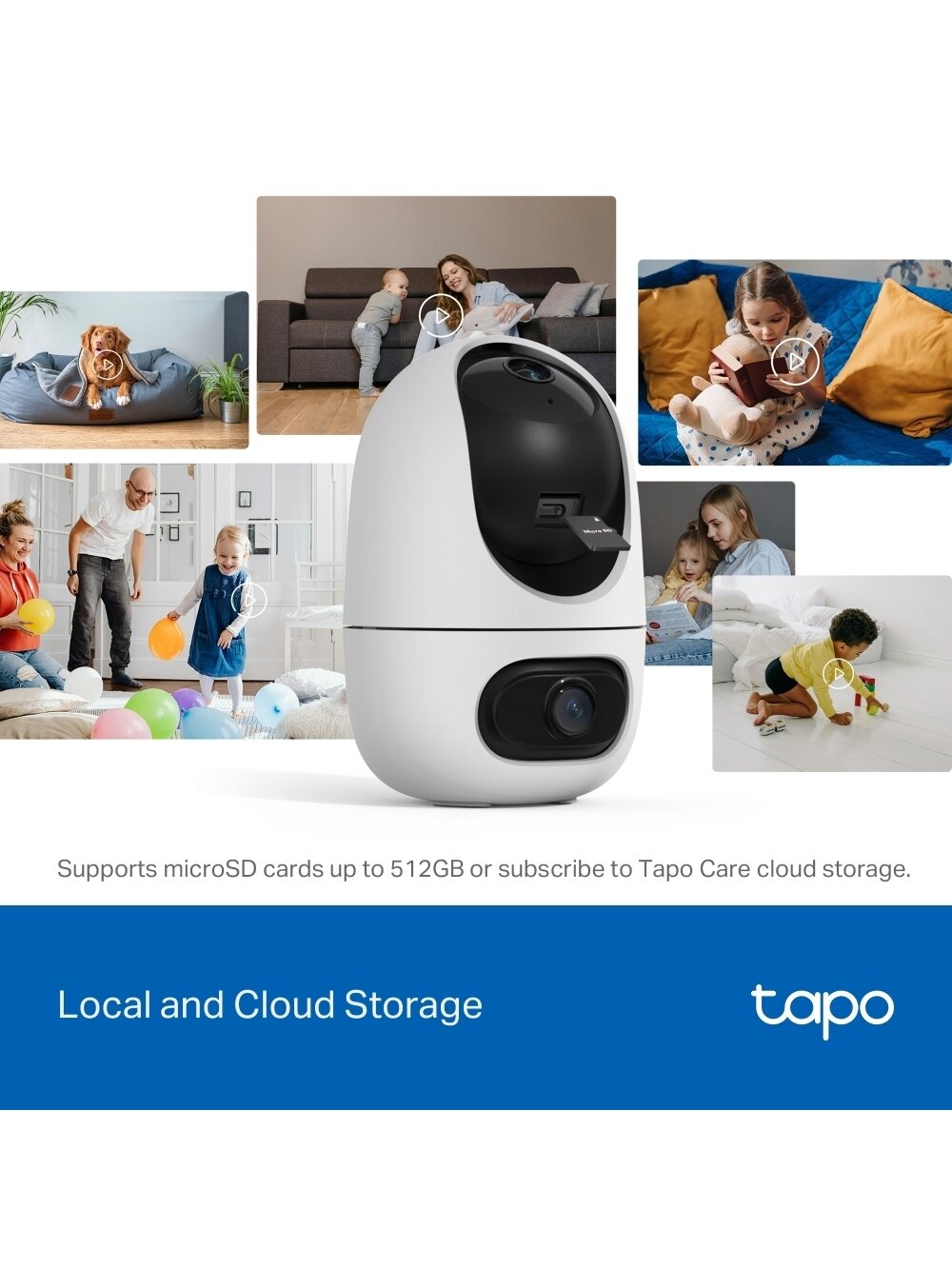 TP-LINK Tapo C245D | Dual Lens Pan/Tilt Security Camera | Dome | 3 MP | 3.1mm/F1.6 | MicroSD Card up to 512 GB 9 TP-LINK Tapo C245D | Dual Lens Pan/Tilt Security Camera | Dome | 3 MP | 3.1mm/F1.6 | MicroSD Card up to 512 GB 9