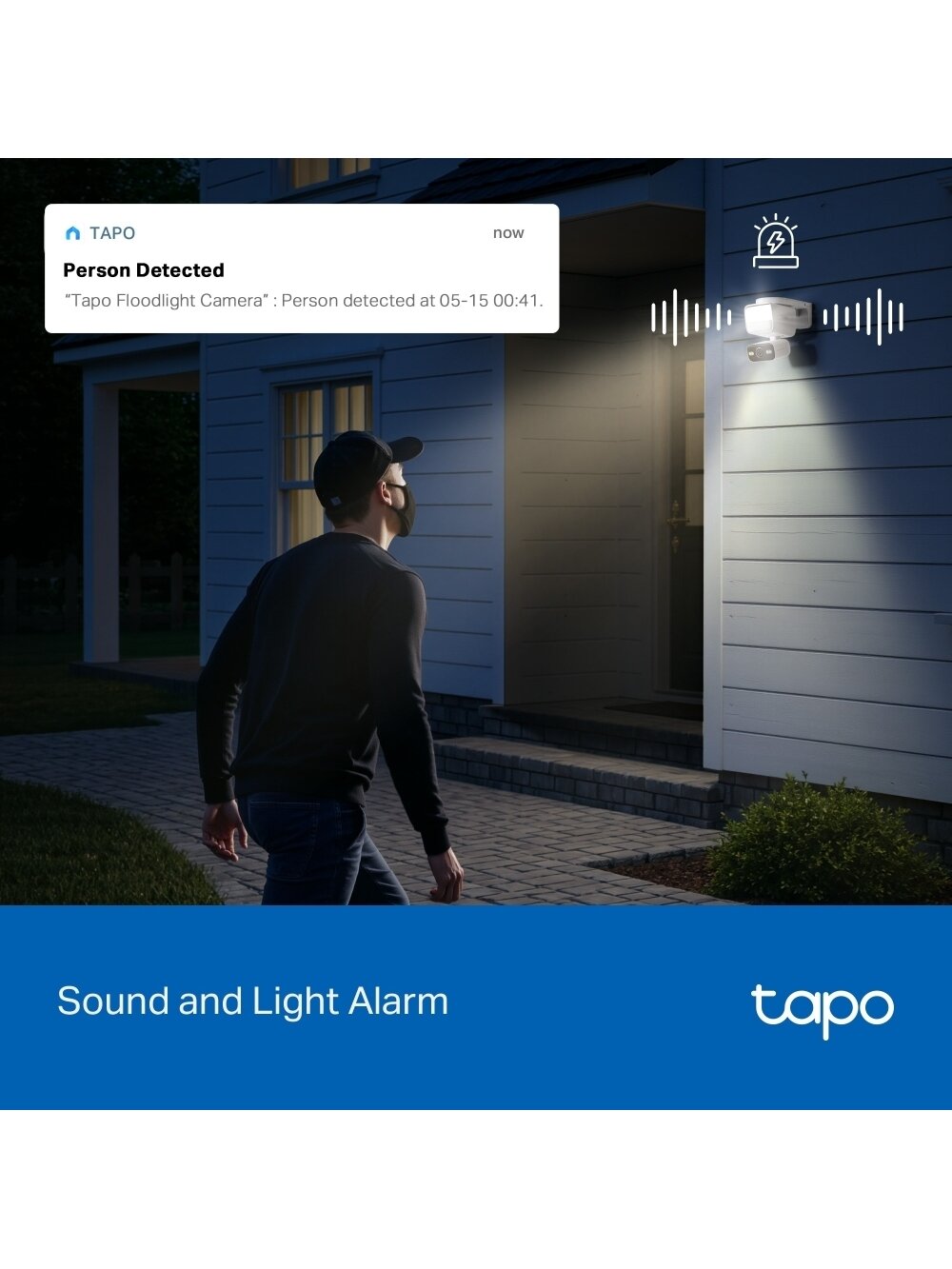 TP-LINK Tapo C710 | Pan/Tilt Security Floodlight Camera | 3 MP | F/2.0 | IP65 | H.264 | microSD up to 512 GB 11 TP-LINK Tapo C710 | Pan/Tilt Security Floodlight Camera | 3 MP | F/2.0 | IP65 | H.264 | microSD up to 512 GB 11