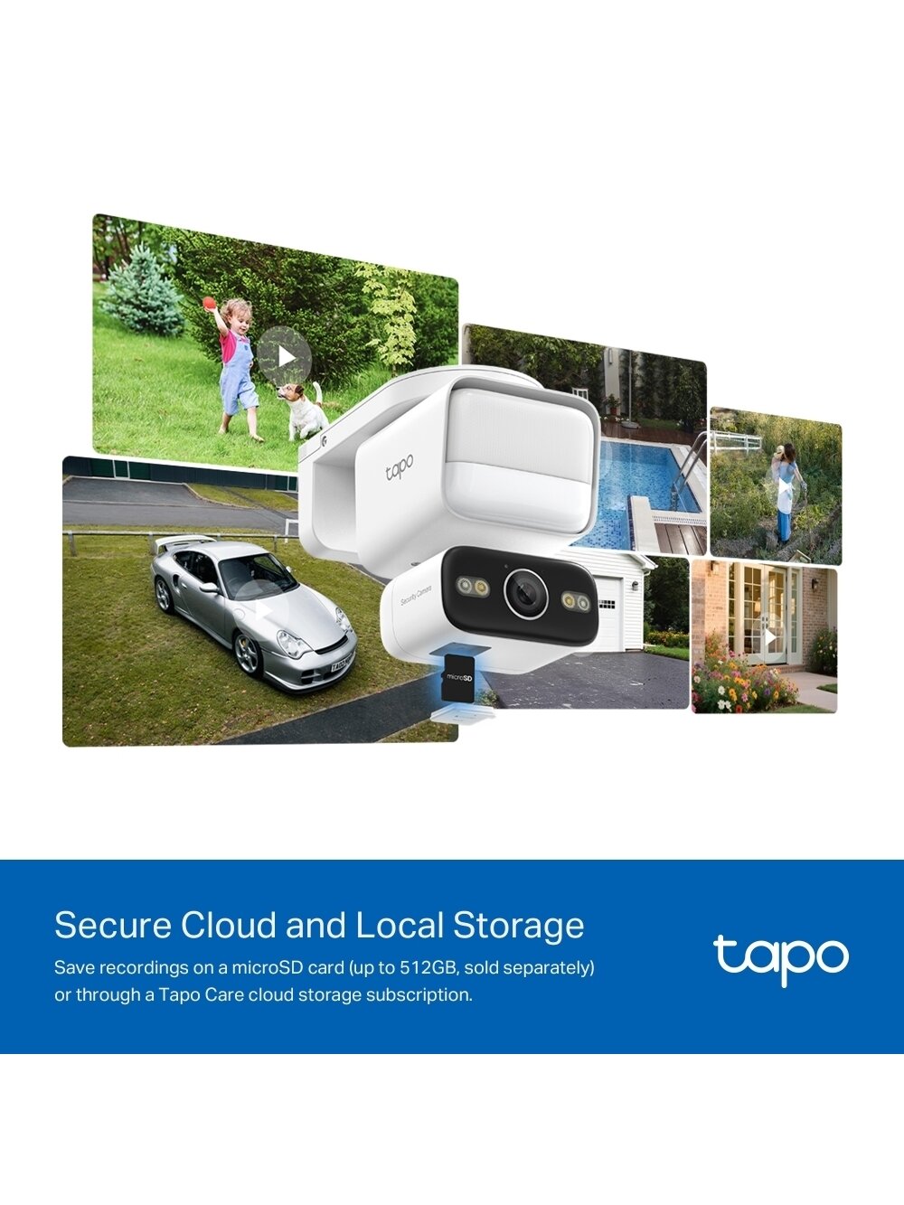 TP-LINK Tapo C710 | Pan/Tilt Security Floodlight Camera | 3 MP | F/2.0 | IP65 | H.264 | microSD up to 512 GB 12 TP-LINK Tapo C710 | Pan/Tilt Security Floodlight Camera | 3 MP | F/2.0 | IP65 | H.264 | microSD up to 512 GB 12