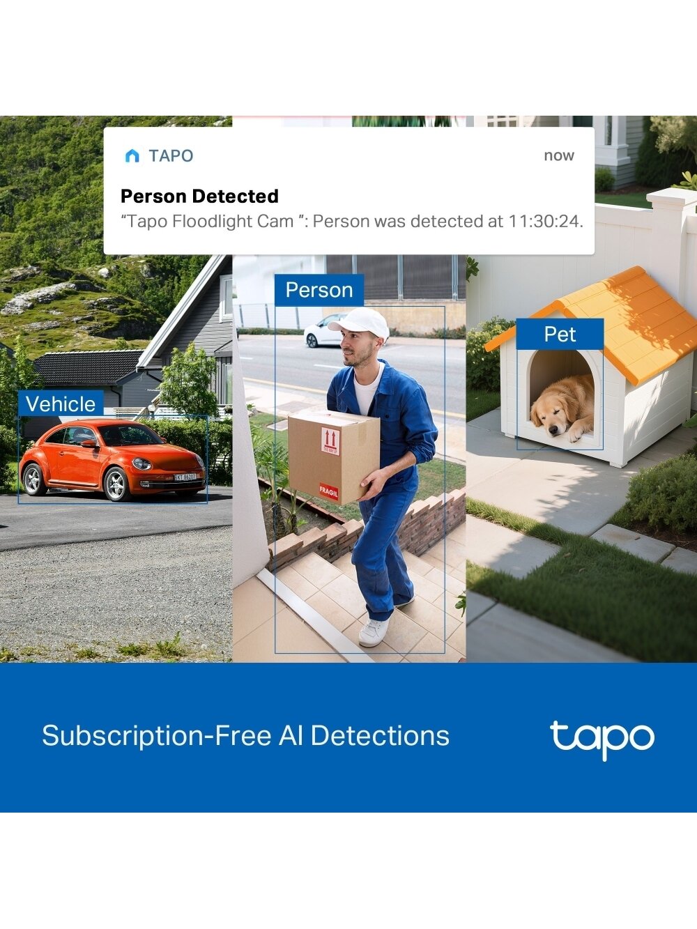 TP-LINK Tapo C710 | Pan/Tilt Security Floodlight Camera | 3 MP | F/2.0 | IP65 | H.264 | microSD up to 512 GB 8 TP-LINK Tapo C710 | Pan/Tilt Security Floodlight Camera | 3 MP | F/2.0 | IP65 | H.264 | microSD up to 512 GB 8