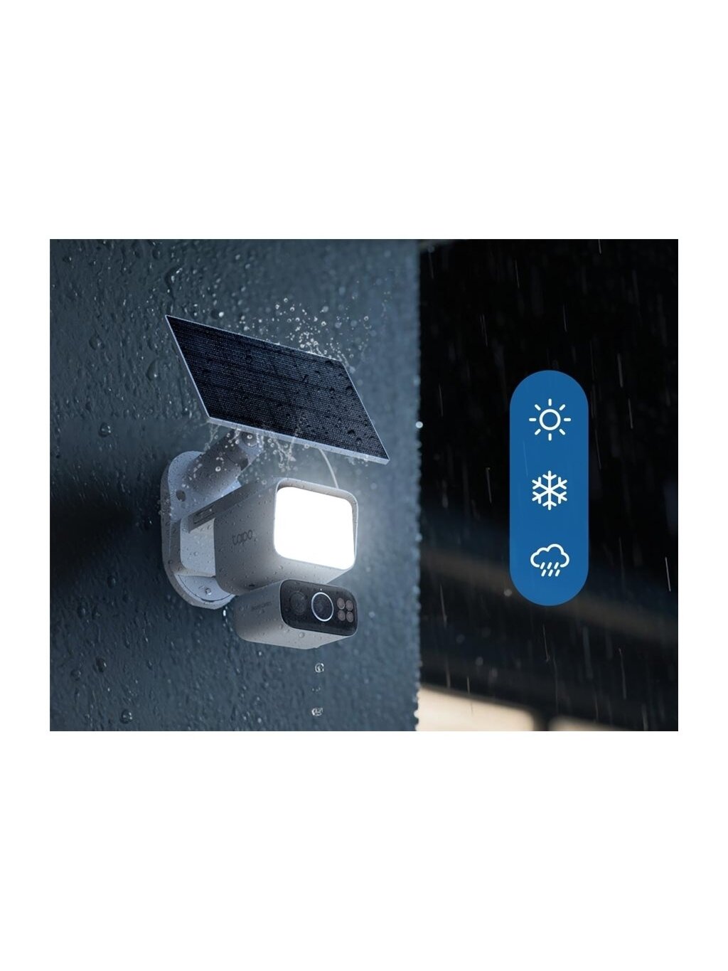 TP-LINK Tapo C615F KIT | Solar-Powered Floodlight Pan/Tilt Security Camera Kit | 3 MP | F/1.6 | H.264 | MicroSD Card Up to 512 GB 5 TP-LINK Tapo C615F KIT | Solar-Powered Floodlight Pan/Tilt Security Camera Kit | 3 MP | F/1.6 | H.264 | MicroSD Card Up to 512 GB 5