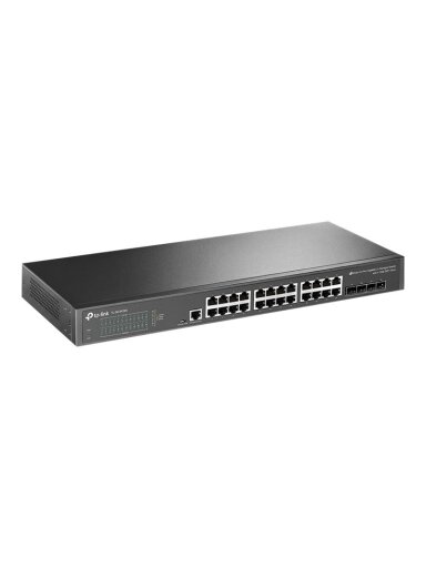 TP-LINK | 24-Port 10/100/1000Mbps Desktop Network Switch | SG3428X | Managed L2+ | Rackmountable | SFP+ ports quantity 4 | Power supply type External TP-LINK | 24-Port 10/100/1000Mbps Desktop Network Switch | SG3428X | Managed L2+ | Rackmountable | SFP+ ports quantity 4 | Power supply type External