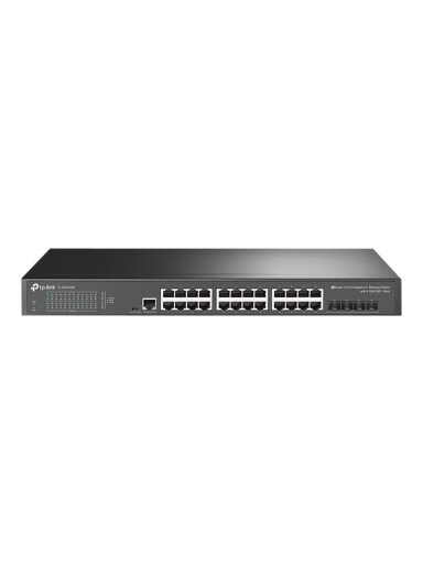 TP-LINK | 24-Port 10/100/1000Mbps Desktop Network Switch | SG3428X | Managed L2+ | Rackmountable | SFP+ ports quantity 4 | Power supply type External TP-LINK | 24-Port 10/100/1000Mbps Desktop Network Switch | SG3428X | Managed L2+ | Rackmountable | SFP+ ports quantity 4 | Power supply type External