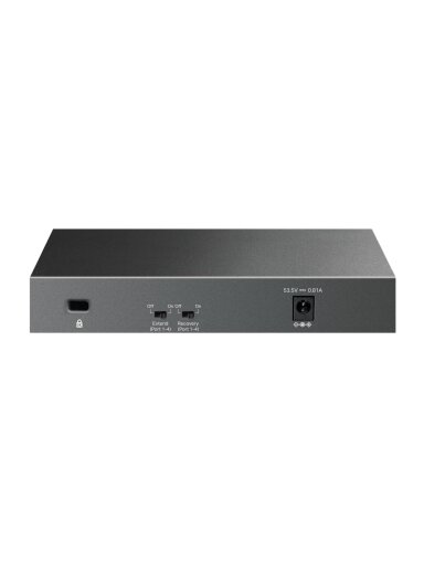 TP-LINK | 6-Port 10/100 Mbps Desktop Switch with 4-Port PoE | LS106LP | Unmanaged | Desktop
