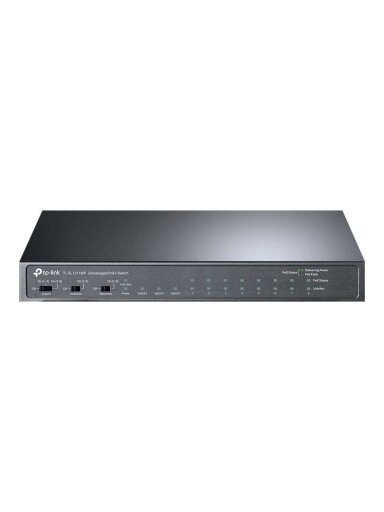 TP-LINK | 8-Port 10/100Mbps + 3-Port Gigabit Desktop Switch with 8-Port PoE+ | LS1008 | Unmanaged | Desktop | Power supply type External