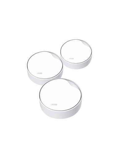 TP-LINK Deco X50 (3-pack) AX3000 Whole Home Mesh Wi-Fi 6 System | Whole Home Mesh Wi-Fi 6 System | Deco X50 (3-pack) | 802.11ax | 574+2402 Mbit/s | Ethernet LAN (RJ-45) ports 3 | Mesh Support Yes | MU-MiMO Yes | No mobile broadband | Antenna type Internal TP-LINK Deco X50 (3-pack) AX3000 Whole Home Mesh Wi-Fi 6 System | Whole Home Mesh Wi-Fi 6 System | Deco X50 (3-pack) | 802.11ax | 574+2402 Mbit/s | Ethernet LAN (RJ-45) ports 3 | Mesh Support Yes | MU-MiMO Yes | No mobile broadband | Antenna type Internal