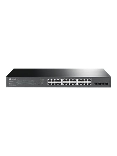 TP-LINK | JetStream 28-Port Gigabit Smart Switch | TL-SG2428P | Web Managed | Rackmountable | SFP ports quantity 4 | PoE+ ports quantity 24 | Power supply type Single TP-LINK | JetStream 28-Port Gigabit Smart Switch | TL-SG2428P | Web Managed | Rackmountable | SFP ports quantity 4 | PoE+ ports quantity 24 | Power supply type Single