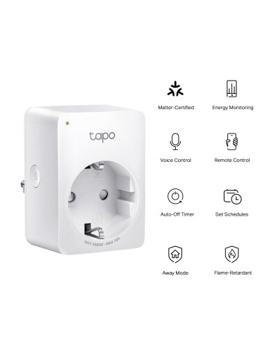 TP-LINK | Mini Smart Wi-Fi Plug, Energy Monitoring | Tapo P110M