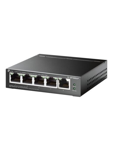 TP-LINK | Switch | TL-SF1005LP | Unmanaged | Desktop | 10/100 Mbps (RJ-45) ports quantity 5 | Power over Ethernet (PoE) ports quantity 4 | Power supply type External TP-LINK | Switch | TL-SF1005LP | Unmanaged | Desktop | 10/100 Mbps (RJ-45) ports quantity 5 | Power over Ethernet (PoE) ports quantity 4 | Power supply type External