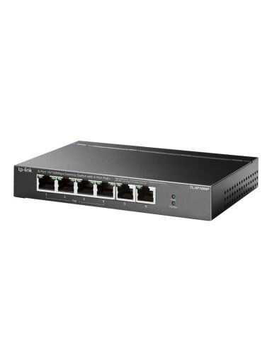 TP-LINK | Switch | TL-SF1006P | Unmanaged | Desktop | 10/100 Mbps (RJ-45) ports quantity 6 | PoE+ ports quantity 4 | Power supply type External TP-LINK | Switch | TL-SF1006P | Unmanaged | Desktop | 10/100 Mbps (RJ-45) ports quantity 6 | PoE+ ports quantity 4 | Power supply type External