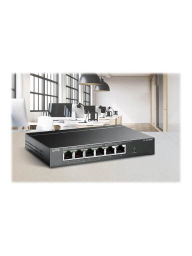TP-LINK | Switch | TL-SF1006P | Unmanaged | Desktop | 10/100 Mbps (RJ-45) ports quantity 6 | PoE+ ports quantity 4 | Power supply type External TP-LINK | Switch | TL-SF1006P | Unmanaged | Desktop | 10/100 Mbps (RJ-45) ports quantity 6 | PoE+ ports quantity 4 | Power supply type External