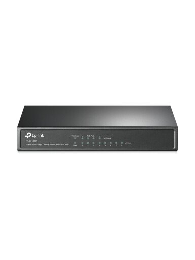 TP-LINK | Switch | TL-SF1008P | Unmanaged | Desktop | 10/100 Mbps (RJ-45) ports quantity 8 | Power over Ethernet (PoE) ports quantity 4 | Power supply type External | 36 month(s) TP-LINK | Switch | TL-SF1008P | Unmanaged | Desktop | 10/100 Mbps (RJ-45) ports quantity 8 | Power over Ethernet (PoE) ports quantity 4 | Power supply type External | 36 month(s)