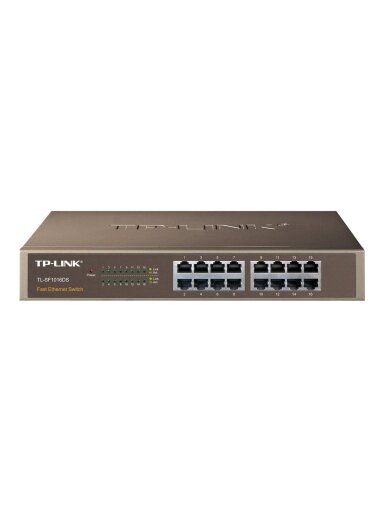 TP-LINK | Switch | TL-SF1016DS | Unmanaged | Desktop/Rackmountable | 10/100 Mbps (RJ-45) ports quantity 16 | Power supply type External