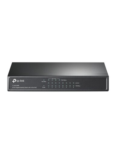 TP-LINK | Switch | TL-SG1008P | Unmanaged | Desktop | Gigabit Ethernet (copper) ports quantity 8 | Power over Ethernet (PoE) ports quantity 4 | Power supply type External | 36 month(s) TP-LINK | Switch | TL-SG1008P | Unmanaged | Desktop | Gigabit Ethernet (copper) ports quantity 8 | Power over Ethernet (PoE) ports quantity 4 | Power supply type External | 36 month(s)