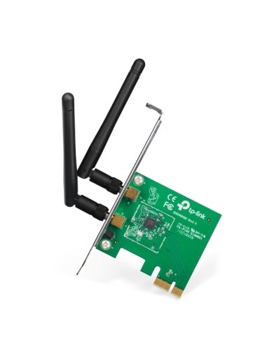 TP-LINK TL-WN881ND PCI Express Adapter, 2.4GHz, 802.11n, 300Mbps, 1xDetachable antenna 2dBi