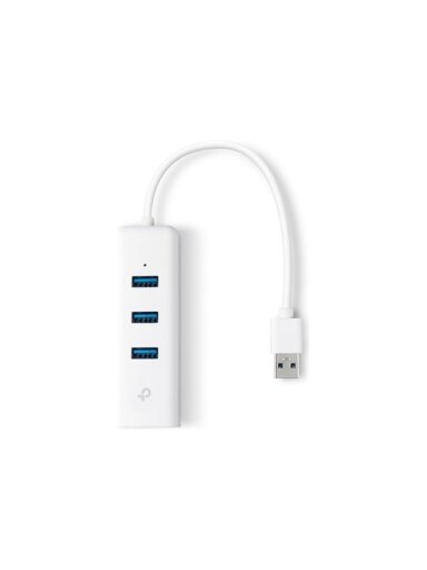 TP-LINK | USB 3.0 3-Port Hub & Gigabit Ethernet Adapter 2 in 1 USB Adapter | UE330