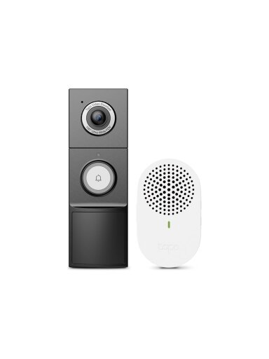 TP-LINK | Video Doorbell Camera | Tapo D235 | 5 MP | 1.18mm/F1.8 | IP66 | H.264 | Micro SD, Max. 512