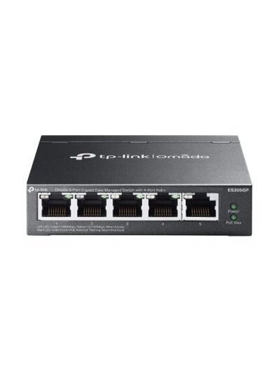 TP-LINK | Omada 5-Port Gigabit Easy Managed Switch with 4-Port PoE+ | ES205GP | Desktop/Wall mountable 1 TP-LINK | Omada 5-Port Gigabit Easy Managed Switch with 4-Port PoE+ | ES205GP | Desktop/Wall mountable 1