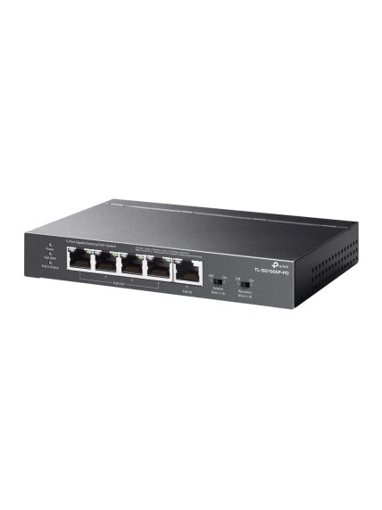 TP-LINK | 5-Port Gigabit Desktop Switch with 4-Port PoE | TL-SG1005P-PD | Unmanaged | Desktop/Wall mountable 2