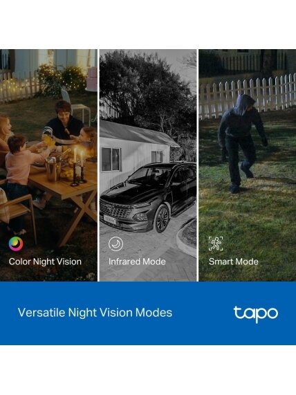 TP-LINK | Dual Lens Security Wi-Fi Camera | Tapo C545D | Dome | 3 MP | 6mm | IP66 | H.264 | MicroSD, up to 512 GB 8 TP-LINK | Dual Lens Security Wi-Fi Camera | Tapo C545D | Dome | 3 MP | 6mm | IP66 | H.264 | MicroSD, up to 512 GB 8