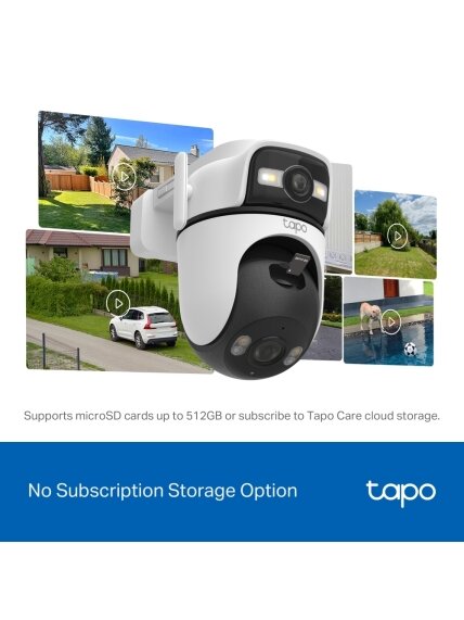 TP-LINK | Dual Lens Security Wi-Fi Camera | Tapo C545D | Dome | 3 MP | 6mm | IP66 | H.264 | MicroSD, up to 512 GB 9 TP-LINK | Dual Lens Security Wi-Fi Camera | Tapo C545D | Dome | 3 MP | 6mm | IP66 | H.264 | MicroSD, up to 512 GB 9