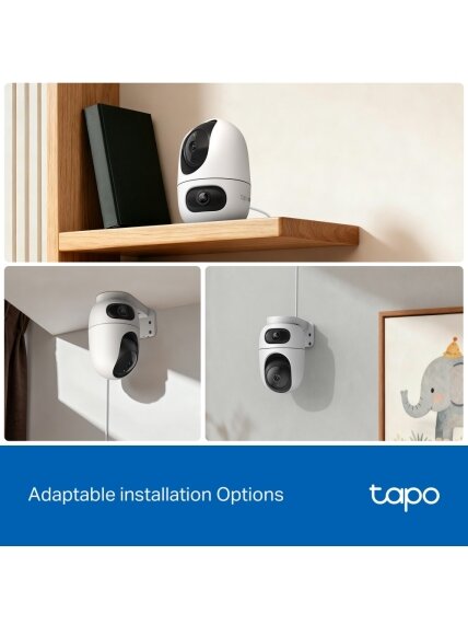 TP-LINK Tapo C245D | Dual Lens Pan/Tilt Security Camera | Dome | 3 MP | 3.1mm/F1.6 | MicroSD Card up to 512 GB 10 TP-LINK Tapo C245D | Dual Lens Pan/Tilt Security Camera | Dome | 3 MP | 3.1mm/F1.6 | MicroSD Card up to 512 GB 10
