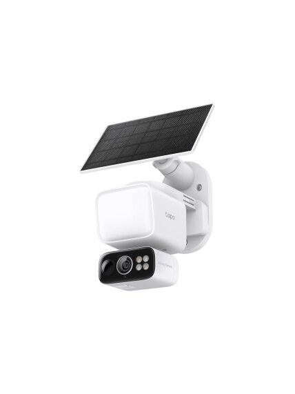 TP-LINK Tapo C615F KIT | Solar-Powered Floodlight Pan/Tilt Security Camera Kit | 3 MP | F/1.6 | H.264 | MicroSD Card Up to 512 GB TP-LINK Tapo C615F KIT | Solar-Powered Floodlight Pan/Tilt Security Camera Kit | 3 MP | F/1.6 | H.264 | MicroSD Card Up to 512 GB
