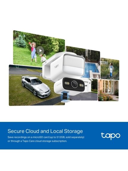TP-LINK Tapo C710 | Pan/Tilt Security Floodlight Camera | 3 MP | F/2.0 | IP65 | H.264 | microSD up to 512 GB 12 TP-LINK Tapo C710 | Pan/Tilt Security Floodlight Camera | 3 MP | F/2.0 | IP65 | H.264 | microSD up to 512 GB 12