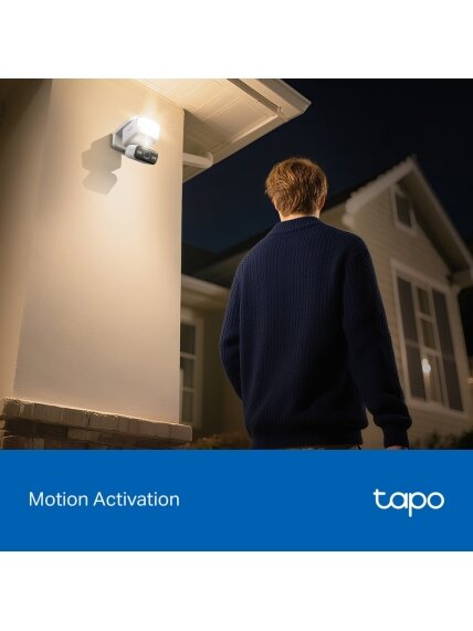 TP-LINK Tapo C710 | Pan/Tilt Security Floodlight Camera | 3 MP | F/2.0 | IP65 | H.264 | microSD up to 512 GB 7 TP-LINK Tapo C710 | Pan/Tilt Security Floodlight Camera | 3 MP | F/2.0 | IP65 | H.264 | microSD up to 512 GB 7