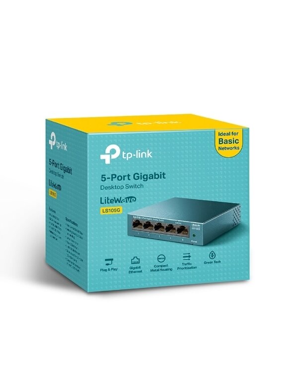 TP-LINK | Desktop Network Switch | LS105G | Unmanaged | Desktop | Power supply type External 5 TP-LINK | Desktop Network Switch | LS105G | Unmanaged | Desktop | Power supply type External 5