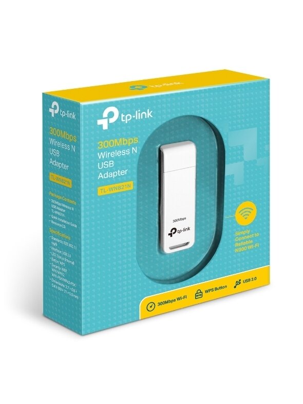 TP-LINK | USB 2.0 Adapter | TL-WN821N 3 TP-LINK | USB 2.0 Adapter | TL-WN821N 3