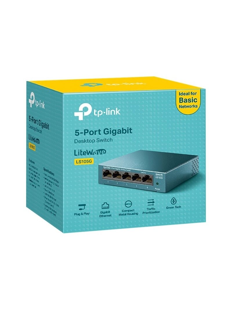 TP-LINK | Desktop Network Switch | LS105G | Unmanaged | Desktop | Power supply type External 3 TP-LINK | Desktop Network Switch | LS105G | Unmanaged | Desktop | Power supply type External 3