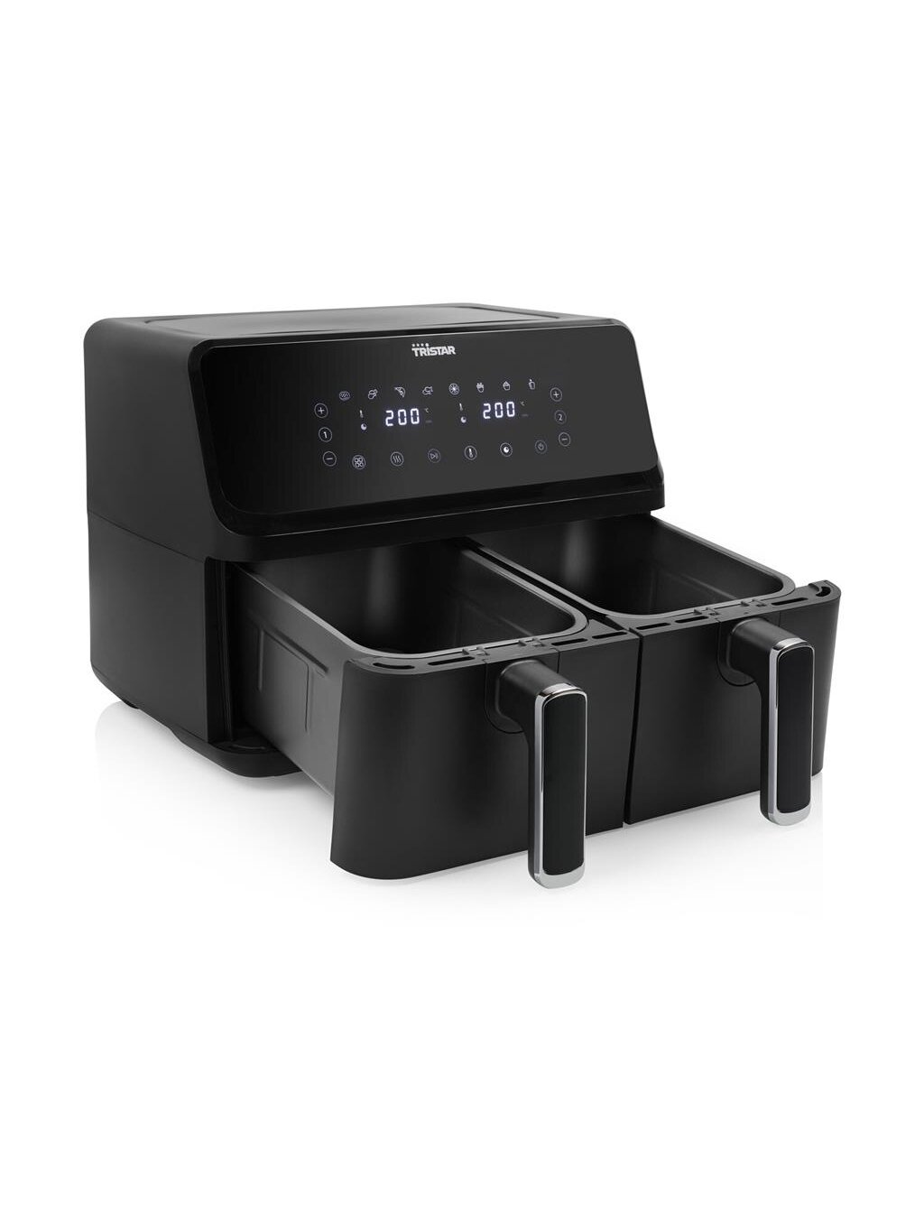 Tristar Double Basket Airfryer | FR-9026 | Power 2700 W | Capacity 8 L | Black 2 Tristar Double Basket Airfryer | FR-9026 | Power 2700 W | Capacity 8 L | Black 2