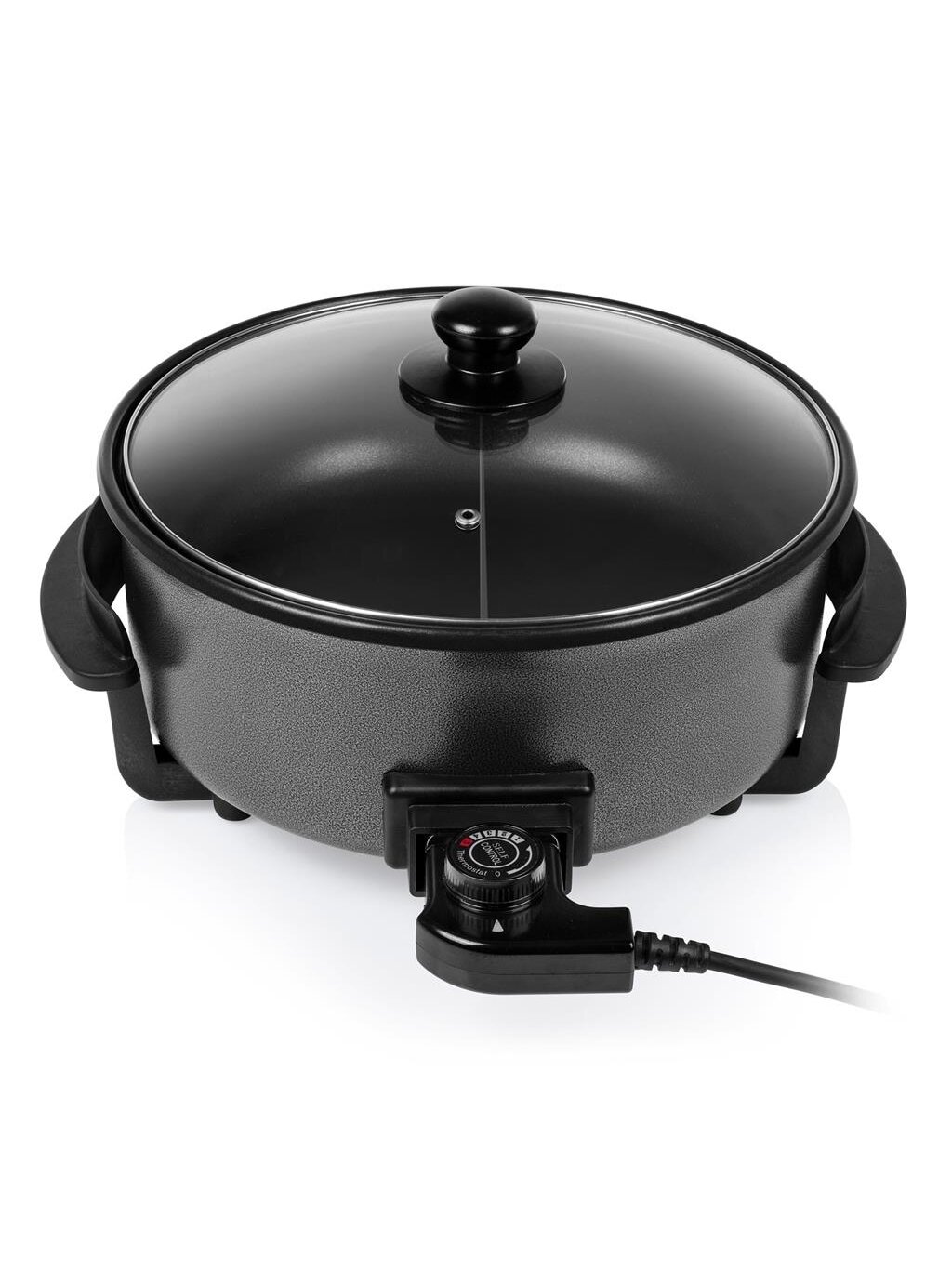 Tristar | Multifunctional grill pan XL | PZ-9135 | Diameter 30 cm | Grill | 1500 W | Lid included | Fixed handle | Black 1 Tristar | Multifunctional grill pan XL | PZ-9135 | Diameter 30 cm | Grill | 1500 W | Lid included | Fixed handle | Black 1