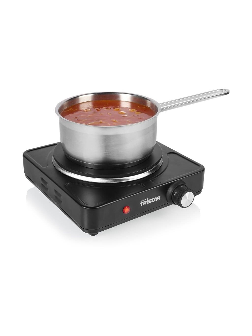 Tristar Table hob | KP-6151 | Number of burners/cooking zones 1 | Black | Electric 1