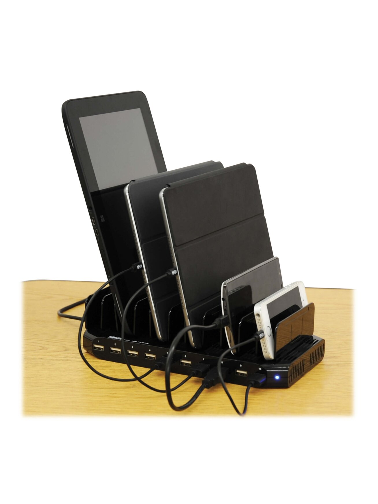 Tripp Lite | 10 Port USB Charging Station with Adjustable Storage | U280-010-ST-CEE 5 Tripp Lite | 10 Port USB Charging Station with Adjustable Storage | U280-010-ST-CEE 5