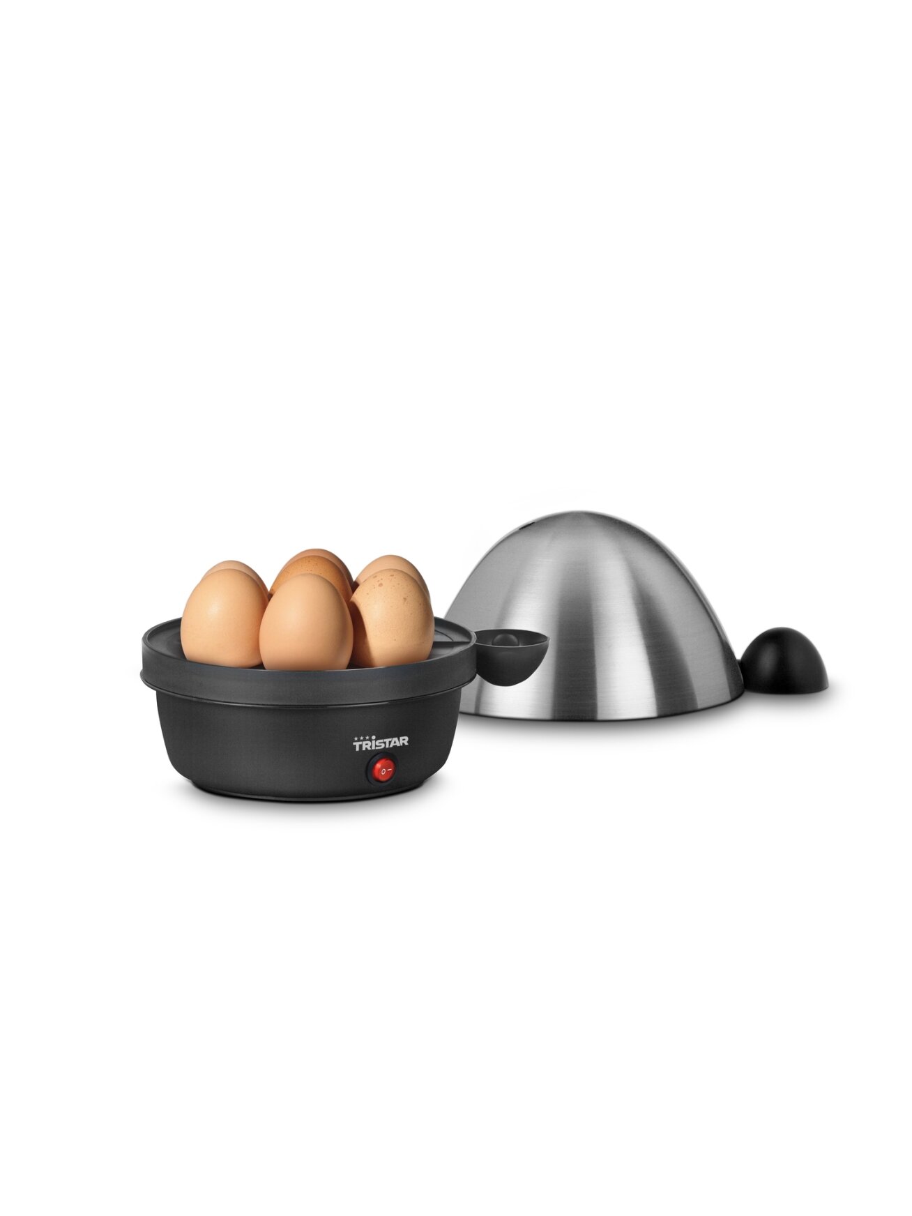 Tristar Egg Boiler EK-3076 Black, Stainless Steel Lid Eggs capacity 7 4 Tristar Egg Boiler EK-3076 Black, Stainless Steel Lid Eggs capacity 7 4