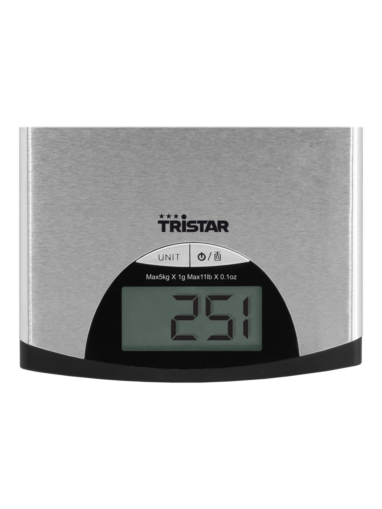 Tristar | Kitchen scale | KW-2435 | Maximum weight (capacity) 5 kg | Metallic 2