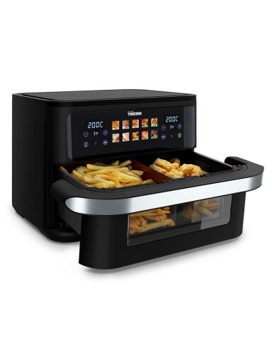 Tristar Dualzone Flex Airfryer | FR-9078 | Power 2800 W | Capacity 10 L | Hot air technology | Black