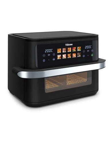 Tristar Dualzone Flex Airfryer | FR-9078 | Power 2800 W | Capacity 10 L | Hot air technology | Black