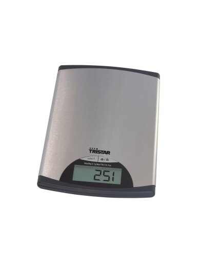 Tristar | Kitchen scale | KW-2435 | Maximum weight (capacity) 5 kg | Metallic Tristar | Kitchen scale | KW-2435 | Maximum weight (capacity) 5 kg | Metallic