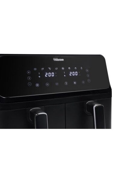 Tristar Double Basket Airfryer | FR-9026 | Power 2700 W | Capacity 8 L | Black 1 Tristar Double Basket Airfryer | FR-9026 | Power 2700 W | Capacity 8 L | Black 1
